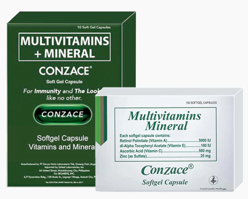 How much Conzace vitamins